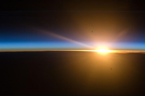 Sunset from space